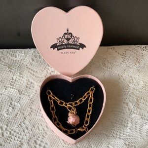 Mary Kay Pink Perfume Bottle Charm Bracelet NIB